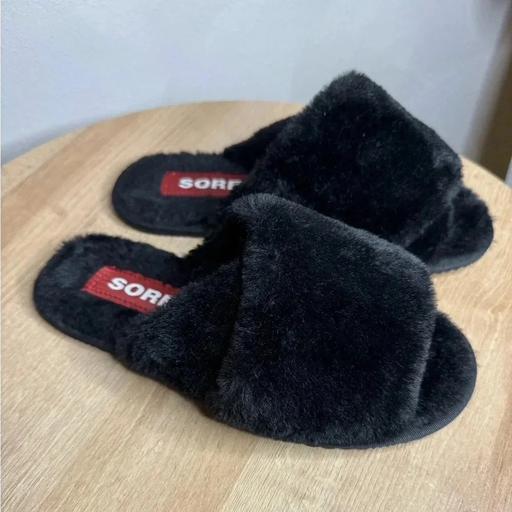 Sorel Go Mail Run Faux-fur slipper